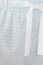 Double Check Cotton Pajama Shorts